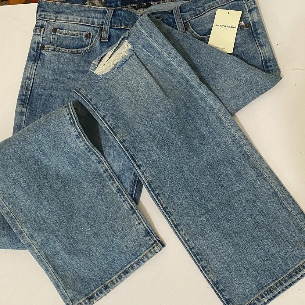 Lucky Brand Sweet Straight Distressed Jeans - Picture 4 of 7